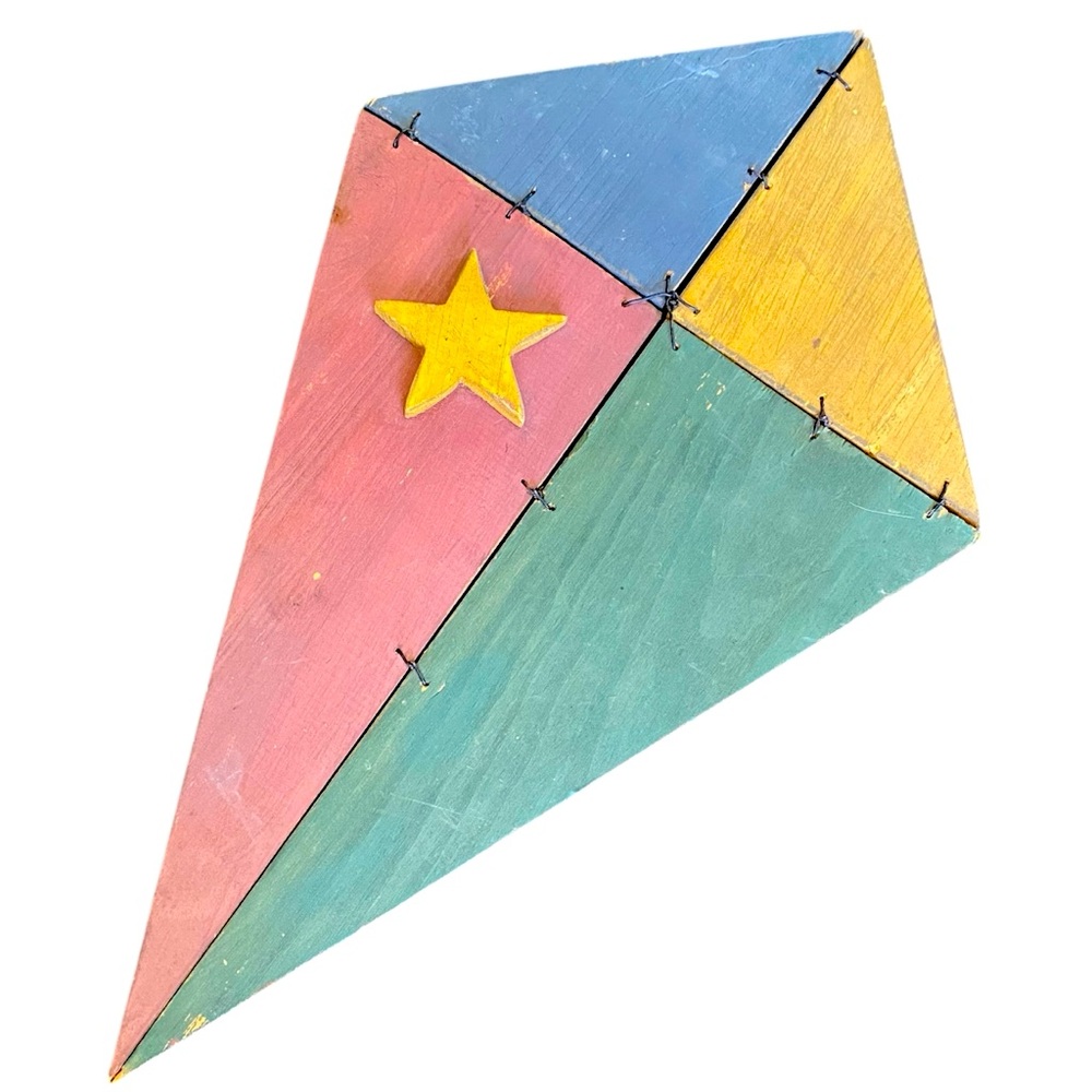 Rustic Folk Art Wooden Wall Decor Primitive Americana Star 20”